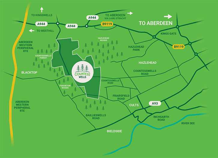Countesswells Map