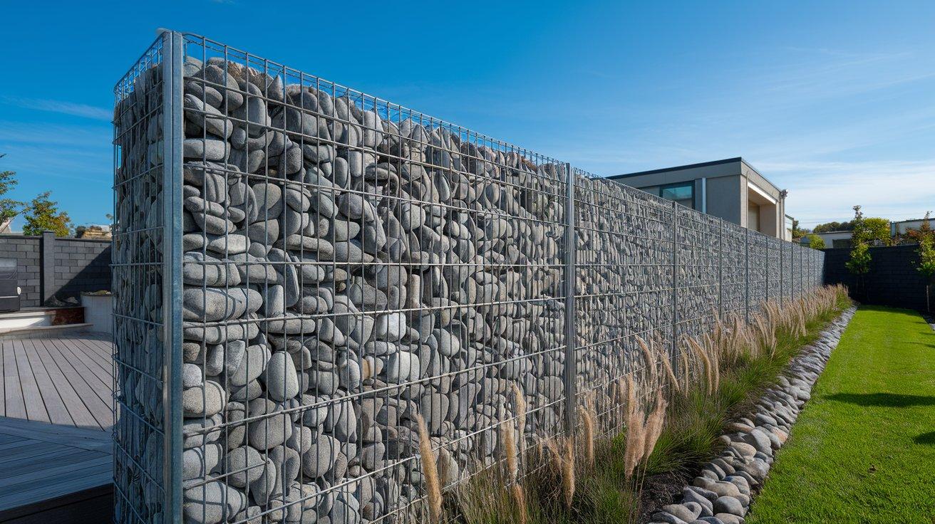 Gabion Stone-Filled Walls