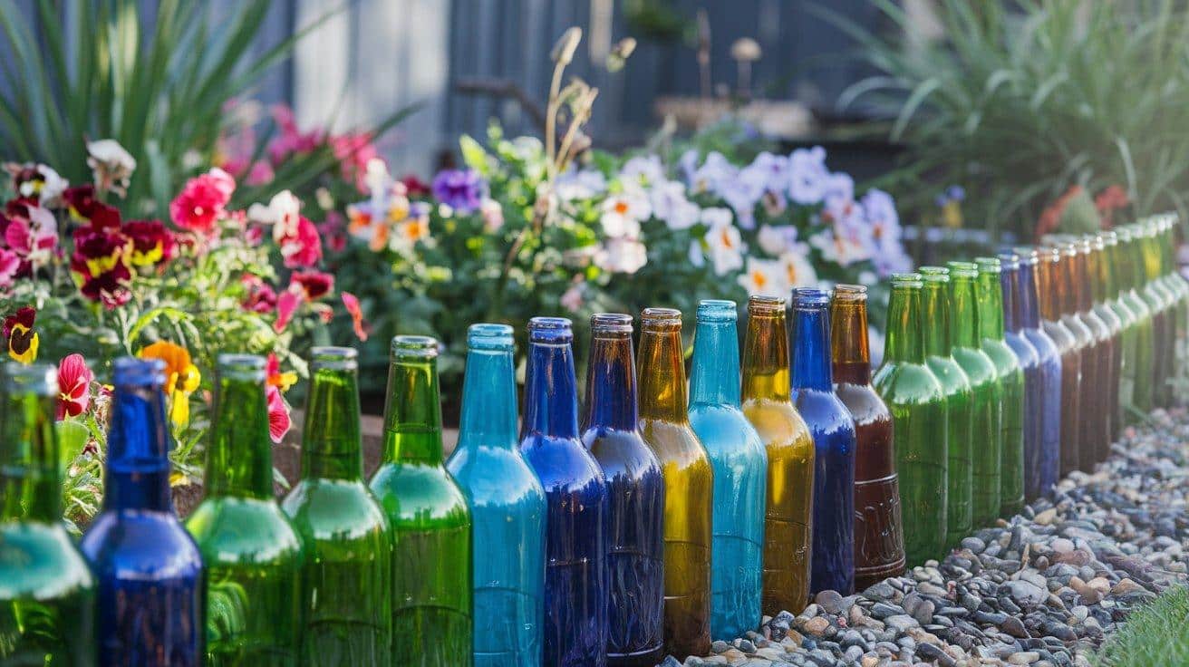 Recycled Glass Bottle Edging