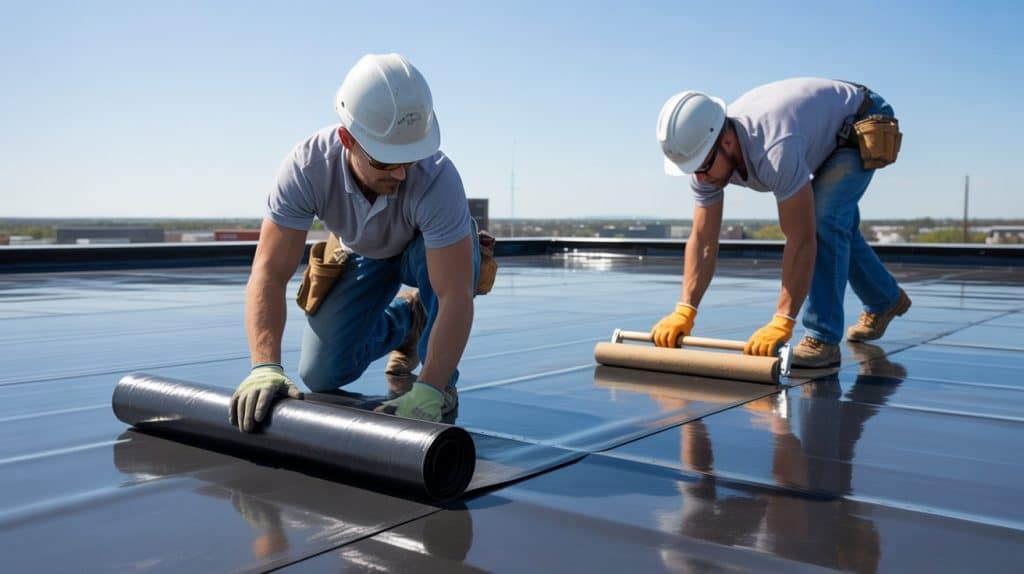 laying-the-chosen-waterproof-membrane
