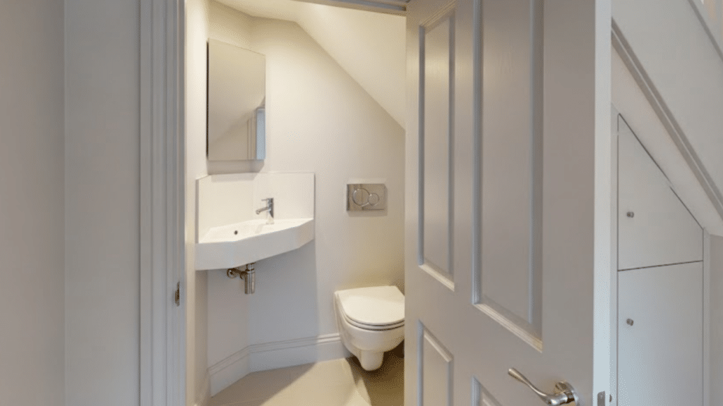 Corner Basin in Toilet