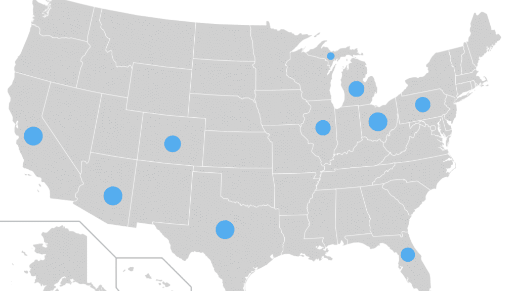 States where an Attorney Optional