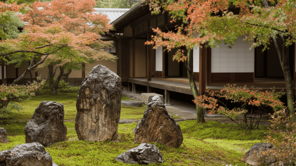 Stones-in-a-Japanese-Garden