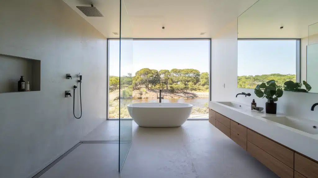 Open Shower Layout Wet Room