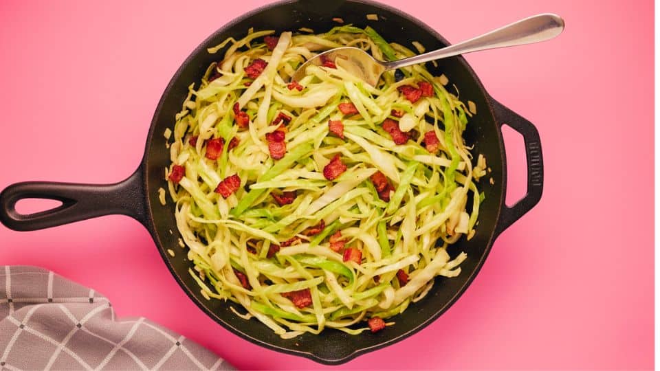 cabbage and bacon skillet (1)
