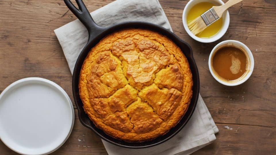 cast iron skillet cornbread cake