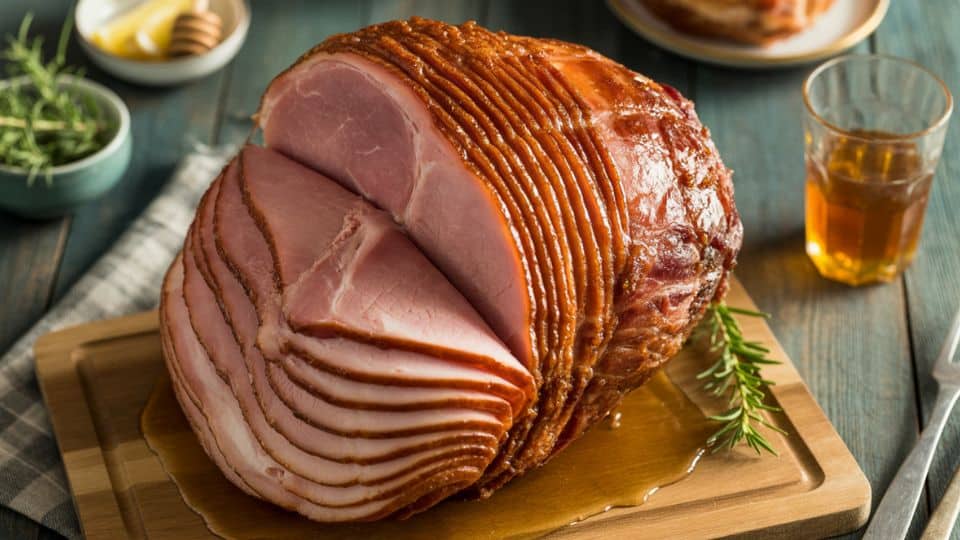 glazed ham with brown sugar and honey