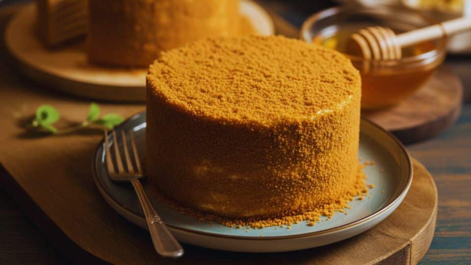 golden honey cake