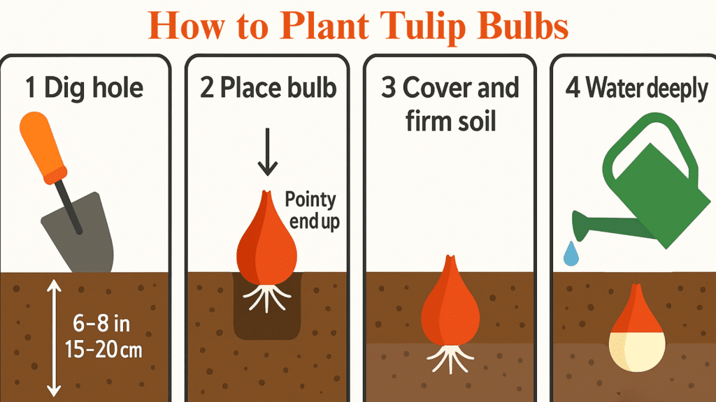 how to plant tulip bulbs
