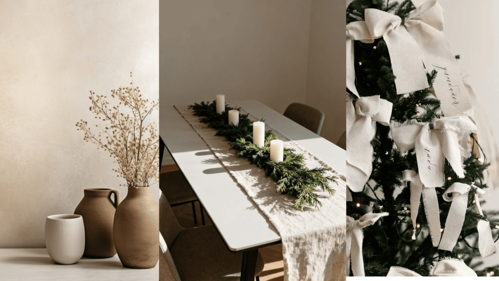 minimalist neutral christmas