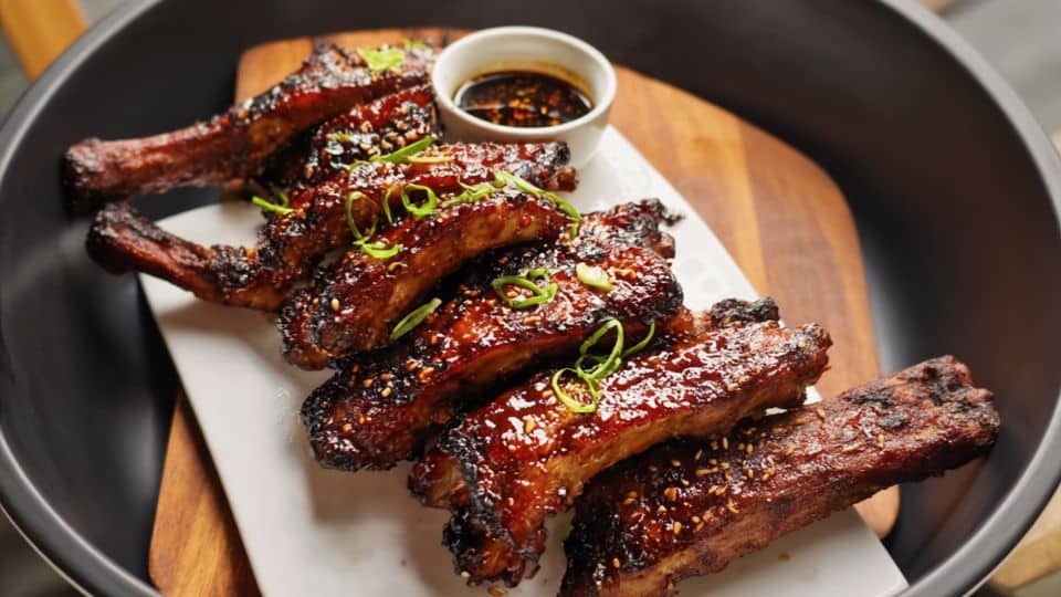 oven baked ribs with sweet glaze