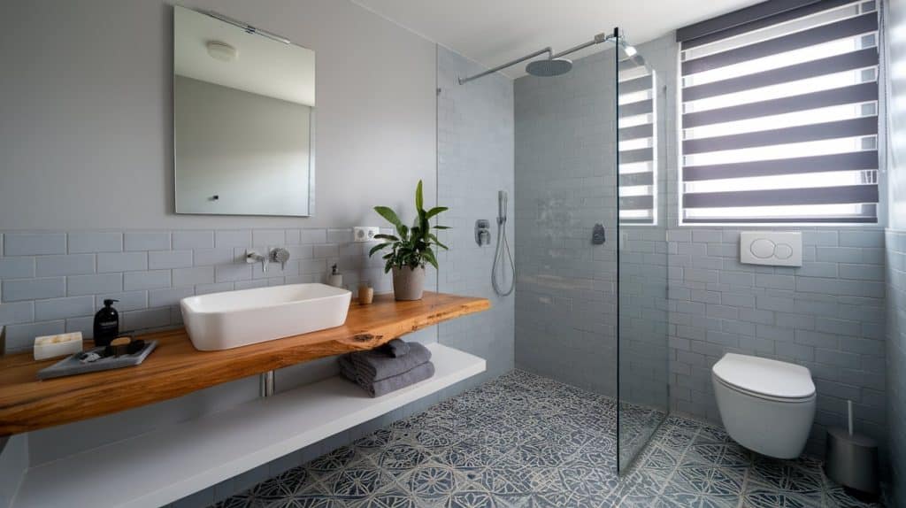 patterned floor tile