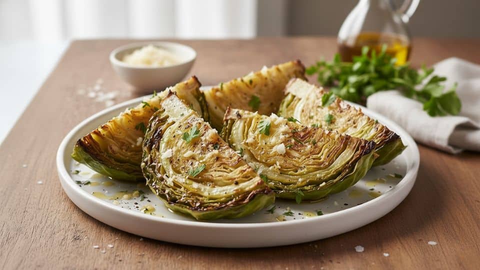 roasted cabbage wedges