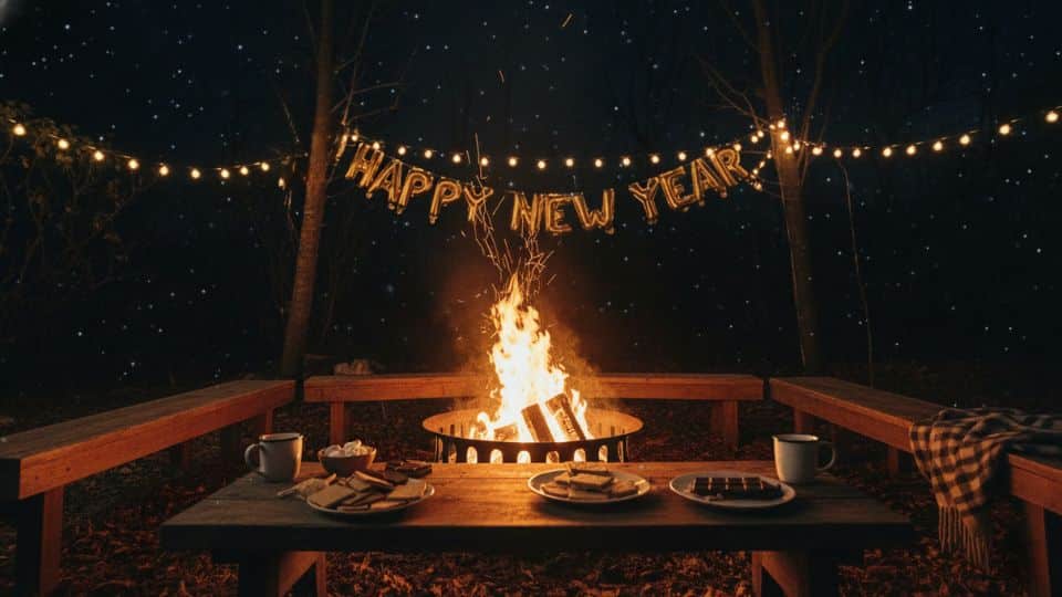 set up a backyard bonfire