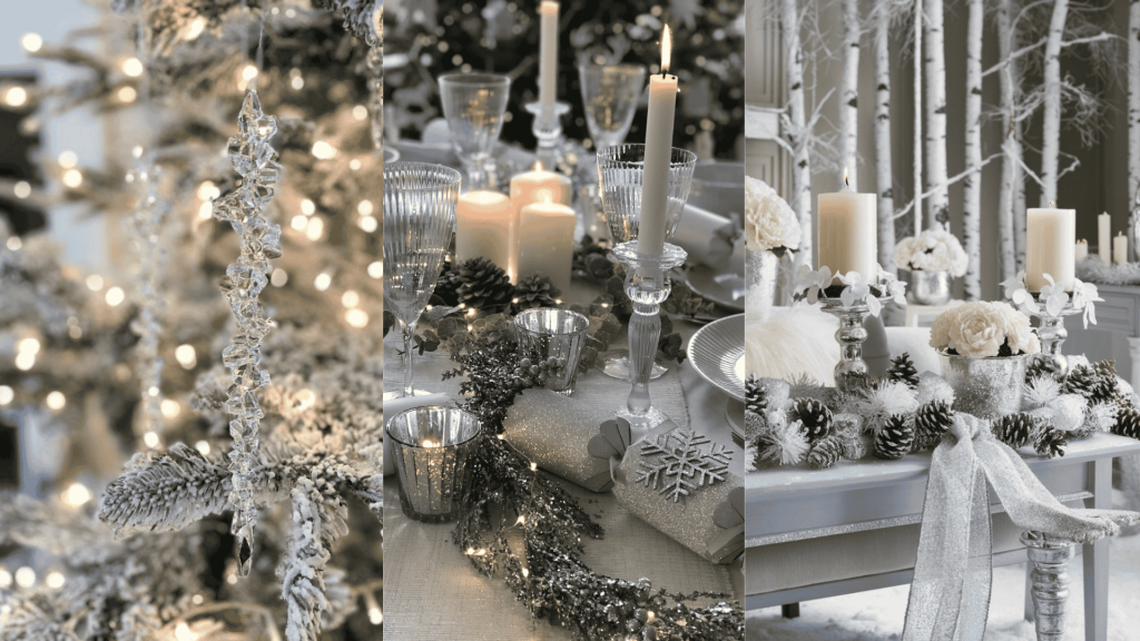 silver and crystal winter theme