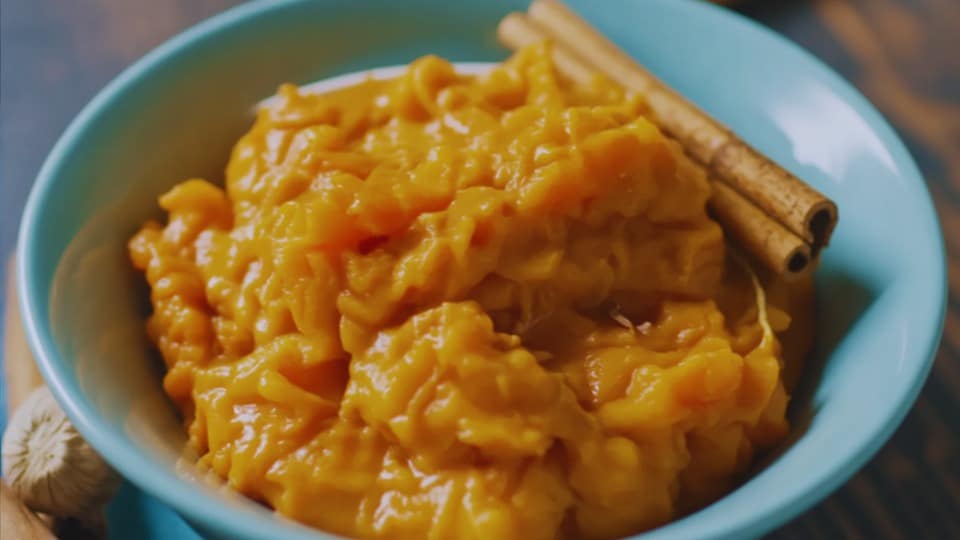 sweet potato mash with cinnamon