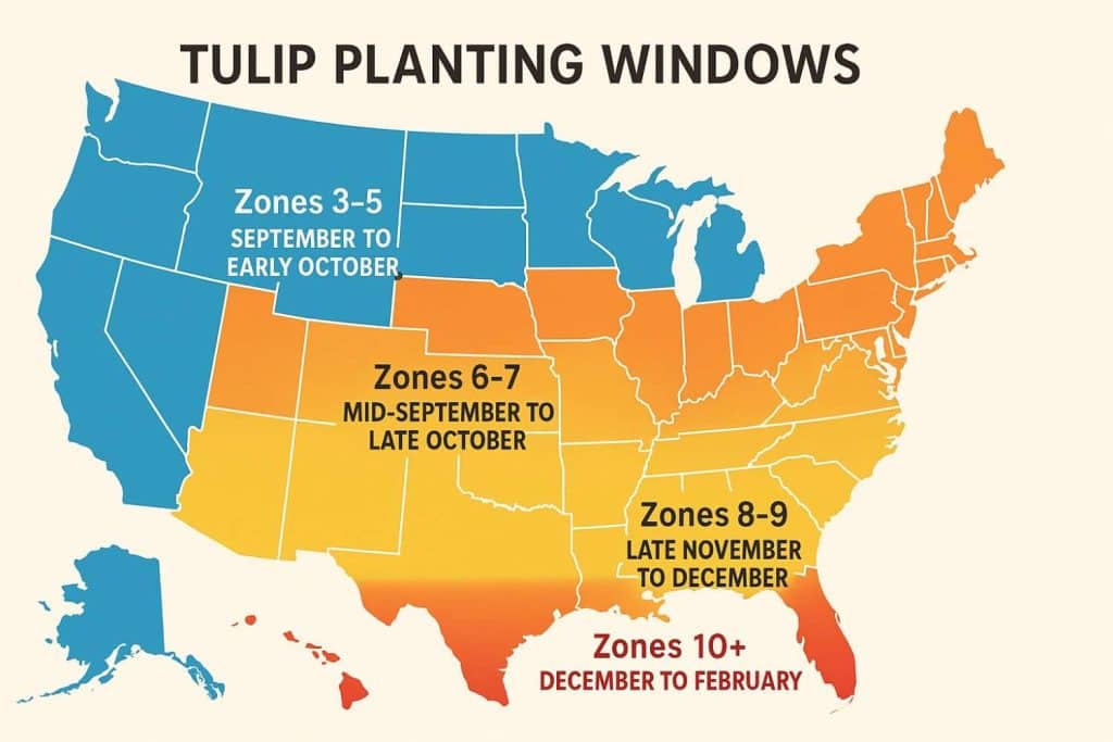 tulip planting zones