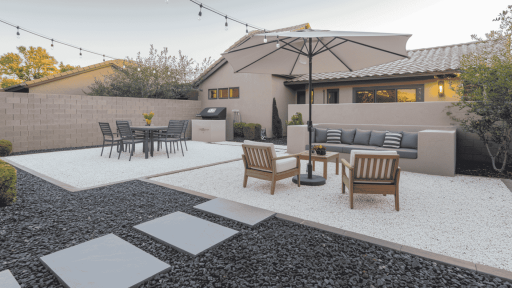 zoned outdoor living spaces