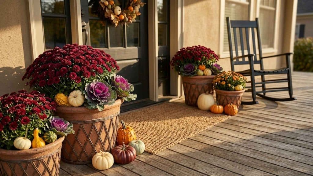 Fall Mums and Ornamental Cabbage Displays (1)