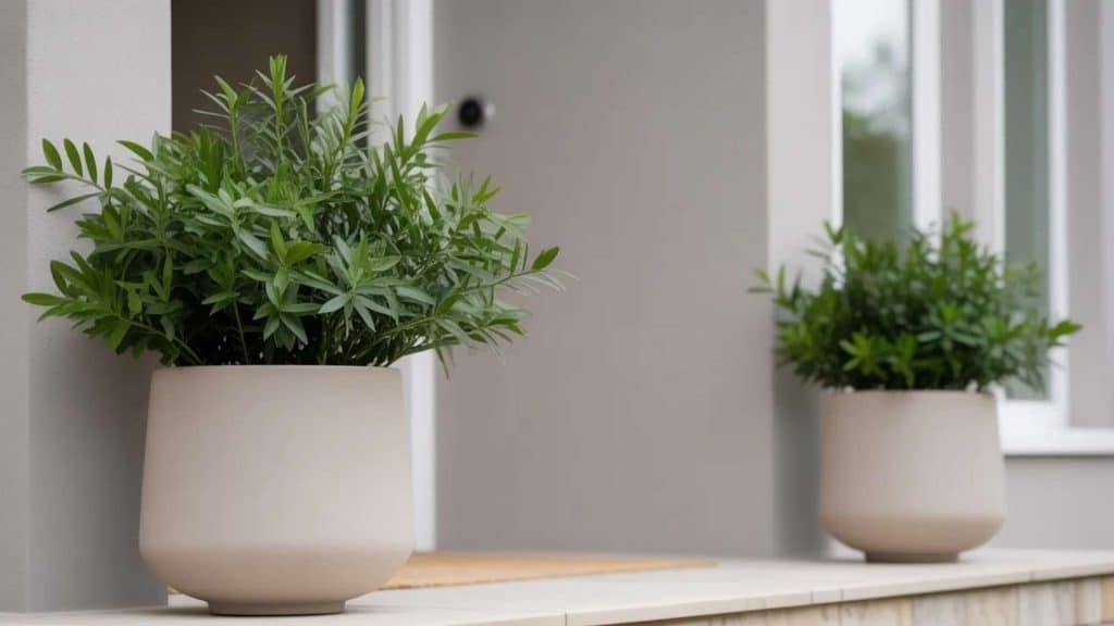 Neutral Ceramic Planters for a Clean Look