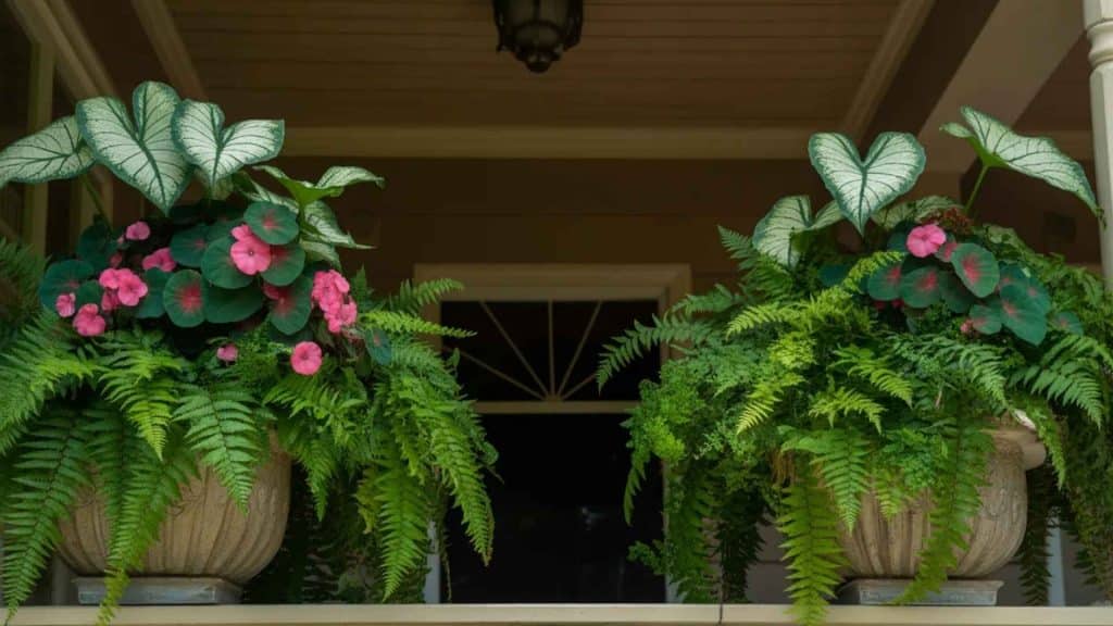 Shade Loving Planter Setups for Covered Porches