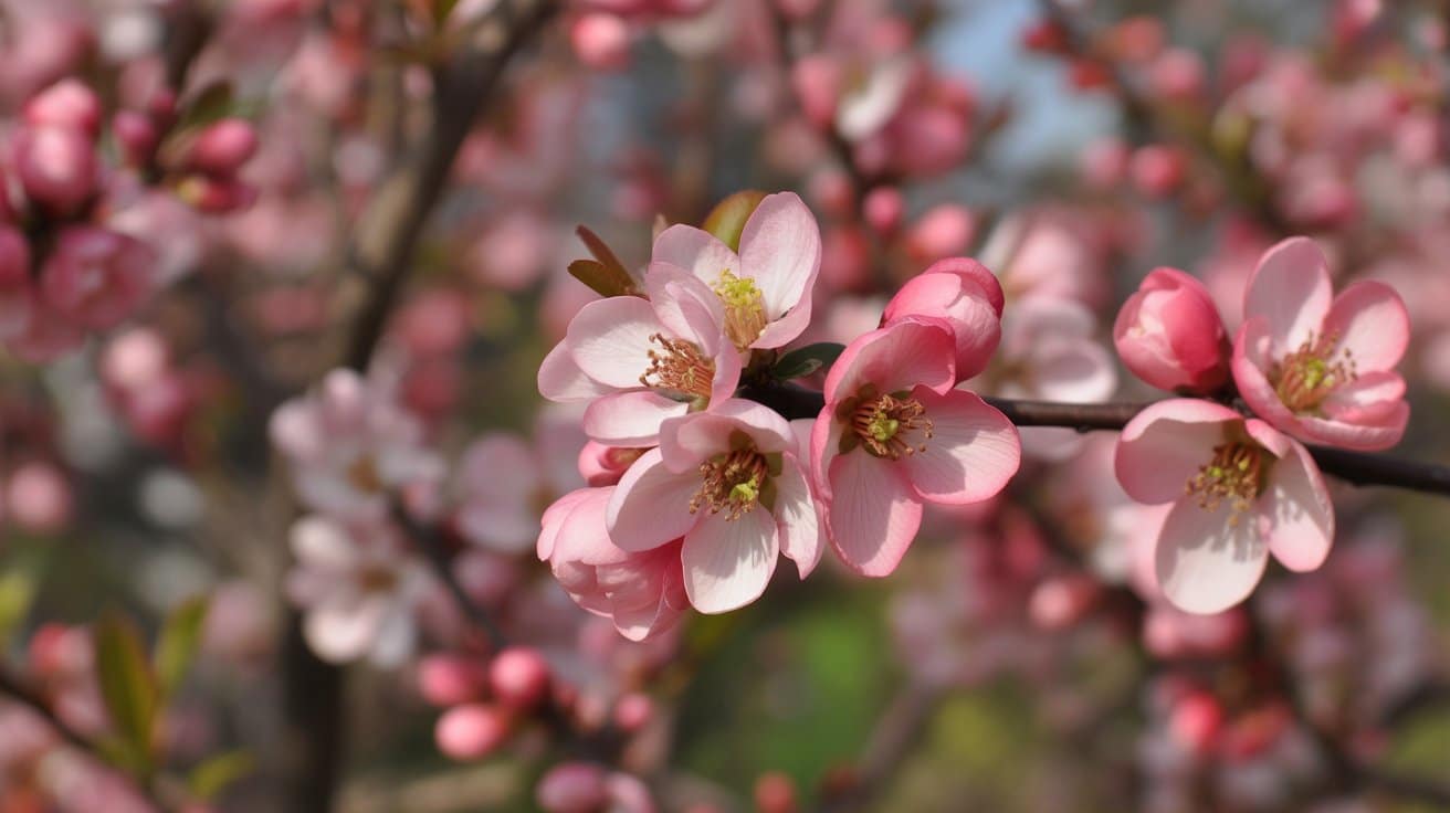 chaenomeles-pink-lady-size-form-compact-shrub