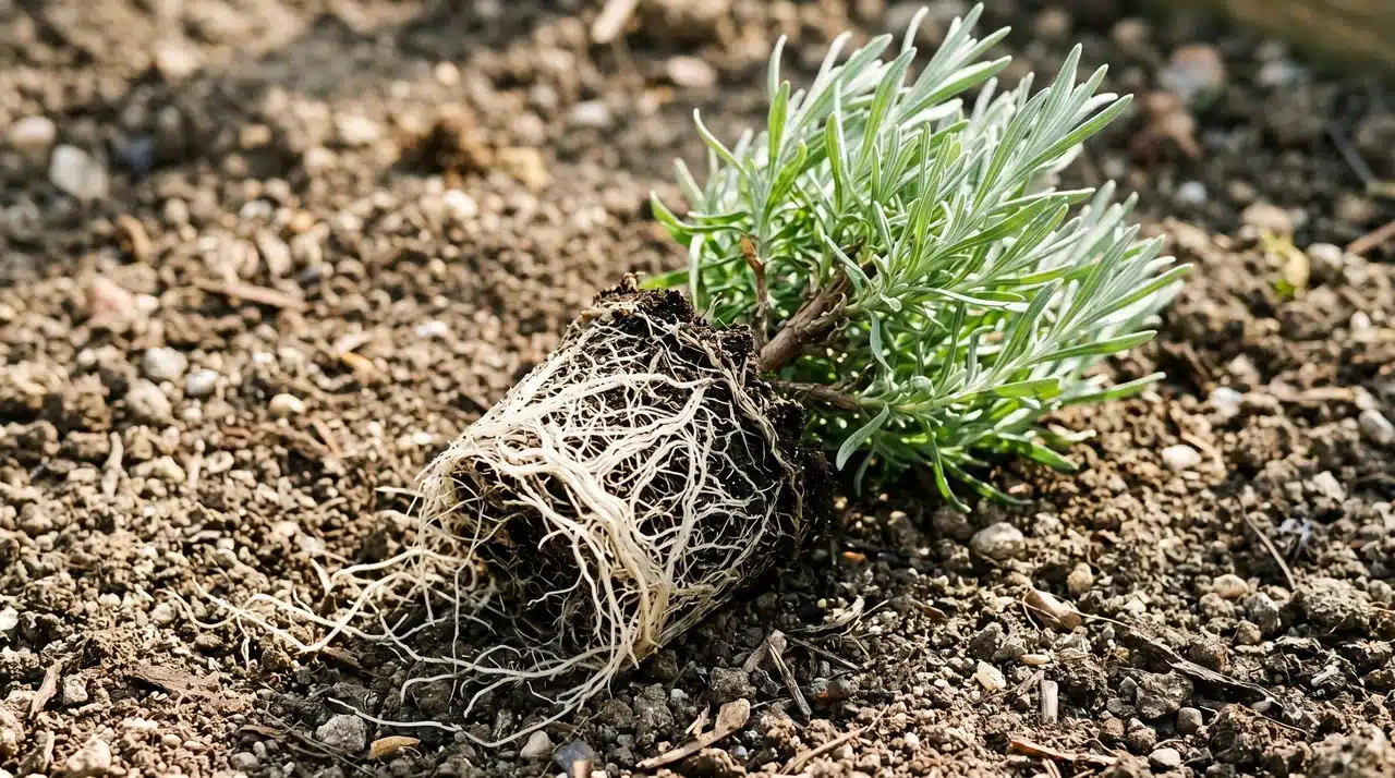 Nursery lavender transplants ready for planting outdoors, demonstrating best timing for when to plant lavender
