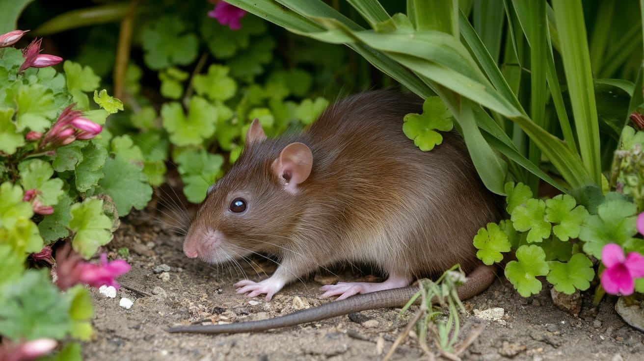 rat-in-garden-soil-grass-near-fence-realistic