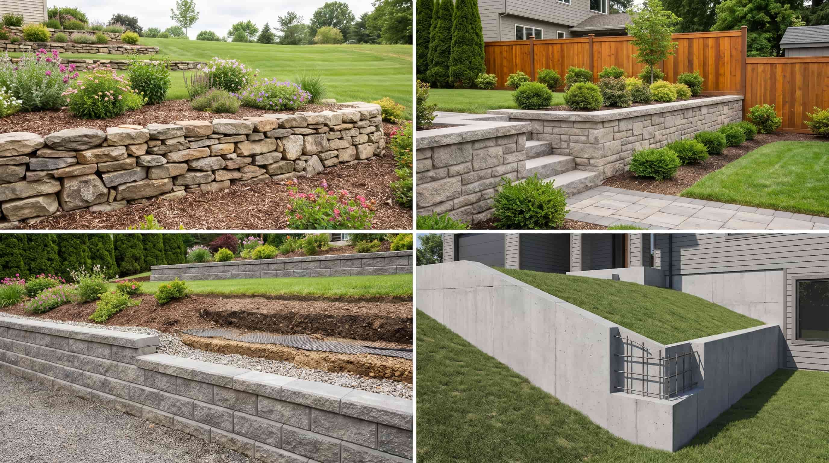 Types of Retaining Wall Construction Methods